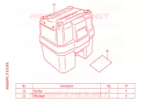TOP CASE 38L pour Honda AFRICA TWIN 1100 ADVENTURE 2022