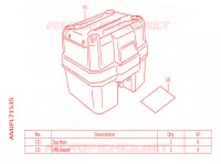 TOP CASE 38L pour Honda AFRICA TWIN 1100 ADVENTURE 2022