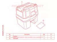 TOP CASE 38L pour Honda AFRICA TWIN 1100 ADVENTURE SPORT 2022