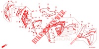CARENAGE MILIEU (CRF1100A2/A4/AL2/AL4/D2/D4/DL2/DL4) pour Honda AFRICA TWIN 1100 ADVENTURE SPORT 2022