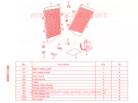 GRILLE DE RADIATEUR pour Honda AFRICA TWIN 1100 2022