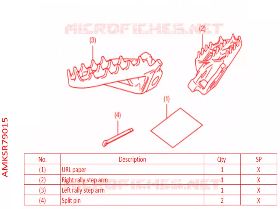 REPOSES PIEDS RALLY Honda MOTO 1100 AFRICA-TWIN 2022  CRF1100AN