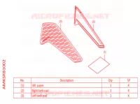PROTECTION DE RESERVOIR pour Honda AFRICA TWIN 1100 2022