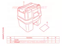 TOP CASE 38L pour Honda AFRICA TWIN 1100 2022
