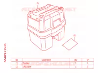 TOP CASE 38L pour Honda AFRICA TWIN 1100 DCT ADVENTURE 2022
