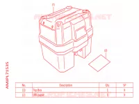 TOP CASE 38L pour Honda AFRICA TWIN 1100 DCT ADVENTURE 2022