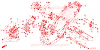 CADRE pour Honda ADV 350 HSVCS AVEC TOP CASE 2022