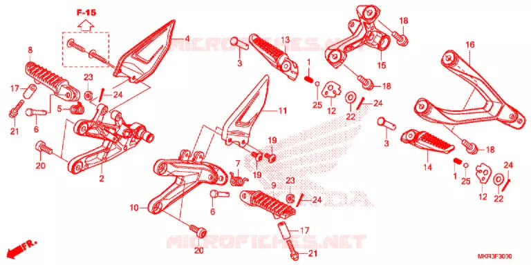 REPOSE PIED Honda MOTO 1000 CBR 2023  CBR1000SPN
