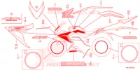 AUTOCOLLANTS pour Honda CBR 650 R ABS 2022