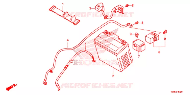 BATTERIE Honda MOTO 125 CRF 2021  CRF125FM