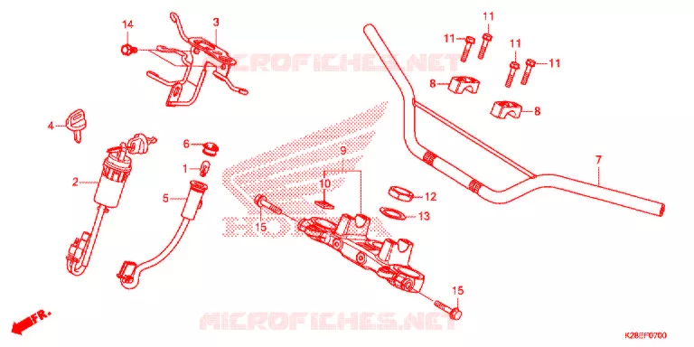 GUIDON Honda MOTO 125 CRF 2021  CRF125FM