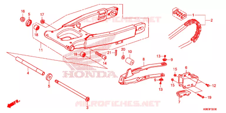 BRAS OSCILLANT Honda MOTO 250 CRF 2021  CRF250FM