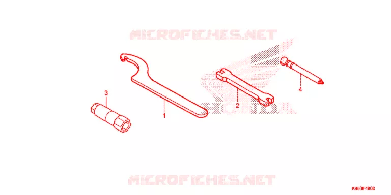 OUTIL Honda MOTO 250 CRF 2021  CRF250RM