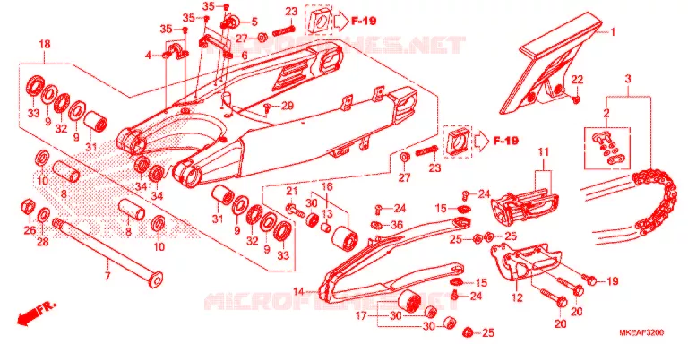 BRAS OSCILLANT Honda MOTO 450 CRF 2022  CRF450RLN