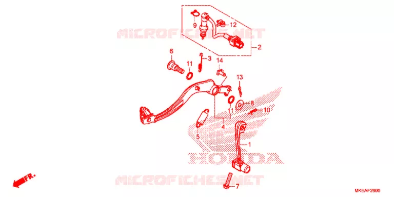 PEDALE Honda MOTO 450 CRF 2022  CRF450RLN