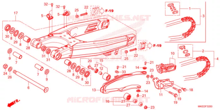 BRAS OSCILLANT Honda MOTO 450 CRF 2021  CRF450RXM