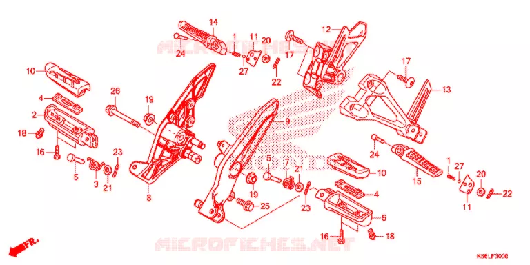 REPOSE PIED Honda SCOOTER 150 WINNER 2019  FS150FAL_V