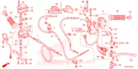 LEVIER DE GUIDON   CABLE   COMMODO pour Honda FOURTRAX 420 RANCHER 4X4 AT DCT EPS 2022
