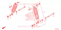 AMORTISSEUR ARRIERE pour Honda FOURTRAX 420 RANCHER 4X4 AT IRS EPS ESP 2022
