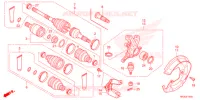 ARTICULATION AVANT / ARBRE DE COMMANDE  pour Honda FOURTRAX 420 RANCHER 2X4 BASE 2022