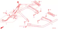 PEDALE   REPOSE PIED pour Honda FOURTRAX 520 FOREMAN RUBICON 4X4 AT DCT EPS DELUXE 2022