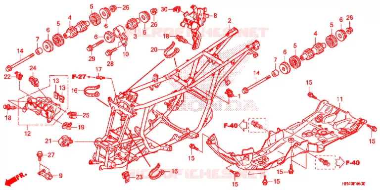 CADRE Honda ATV 520 FOURTRAX 2021  TRX520FM2M