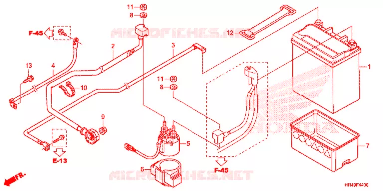 BATTERIE Honda ATV 520 FOURTRAX 2021  TRX520FM2M