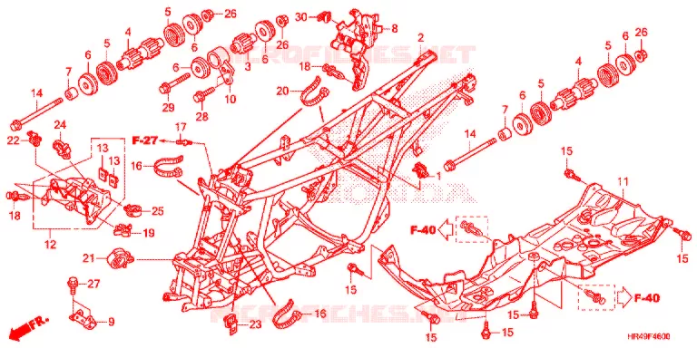 CADRE Honda ATV 520 FOURTRAX 2021  TRX520FM2M