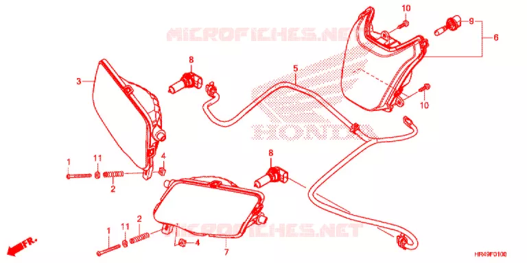PHARE Honda ATV 520 FOURTRAX 2021  TRX520FM2M