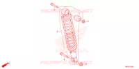 AMORTISSEUR ARRIERE pour Honda FOURTRAX 520 FOREMAN 4X4 EPS 2022