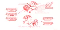 AUTOCOLLANTS pour Honda FOURTRAX 520 FOREMAN 4X4 EPS 2022