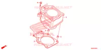 CYLINDRE pour Honda FOURTRAX 520 FOREMAN RUBICON 4X4 EPS CAMO 2021