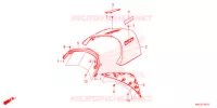 CAPOT CENTRAL ARRIERE pour Honda GL 1800 GOLD WING DCT 2022
