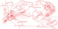 AUTOCOLLANTS pour Honda GL 1800 GOLD WING TOUR DCT, NAVI, AIRBAG 2022