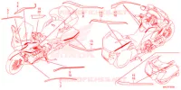 AUTOCOLLANTS pour Honda GL 1800 GOLD WING TOUR DCT, NAVI, AIRBAG 2022
