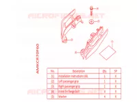 POIGNEE PASSAGER *NHA86M* pour Honda GL 1800 GOLD WING TOUR DCT, NAVI, AIRBAG 2022