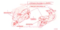 AUTOCOLLANTS pour Honda FORZA 350 2022