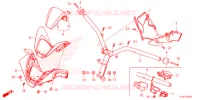 GUIDON   CARENAGE pour Honda FORZA 350 2022