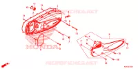 COUVERCLE GAUCHE pour Honda SH 150 ABS 5ED 2022