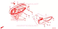 COUVERCLE GAUCHE pour Honda SH 150 ABS 2022