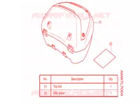 KIT TOP CASE (SMART) *50L pour Honda X ADV 750 2022