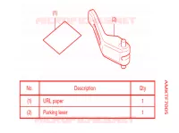 LEVIER DE PARKING pour Honda X ADV 750 2022