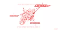 AUTOCOLLANTS pour Honda C 100 BIZ PARTIDA PE 2013
