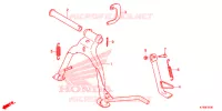 BEQUILLE pour Honda C 100 BIZ PARTIDA PE 2013
