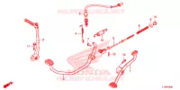 PEDALE   KICK pour Honda C 100 BIZ PARTIDA PE 2013