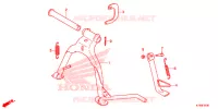 BEQUILLE pour Honda C 100 BIZ PARTIDA PE 2014