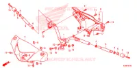 GUIDON   CARENAGE pour Honda C 100 BIZ PARTIDA PE 2014
