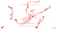 PEDALE   KICK pour Honda C 100 BIZ PARTIDA PE 2014