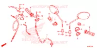 COMMODO   CABLE   RETROVISEUR pour Honda C 100 BIZ PARTIDA PE 2015