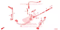 PEDALE   KICK pour Honda C 100 BIZ PARTIDA PE 2015